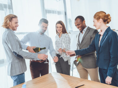 Featured Image For 5 Fun Team Holiday Celebration Ideas for the Office Team Building Post