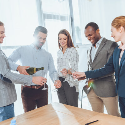 Featured Image For 5 Fun Team Holiday Celebration Ideas for the Office Team Building Post