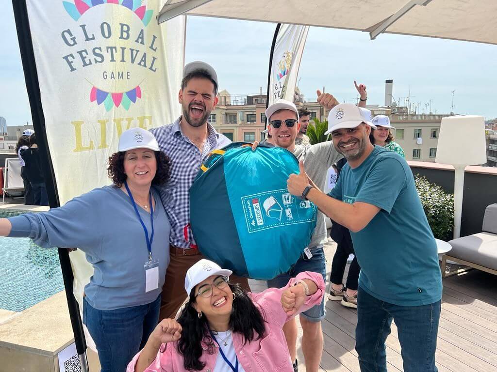 Global music festival team outing